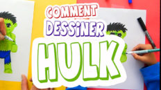 technique simple pour dessiner Hulk étape par étape et bien le colorier