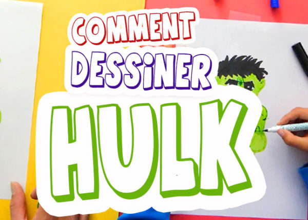 technique simple pour dessiner Hulk étape par étape et bien le colorier